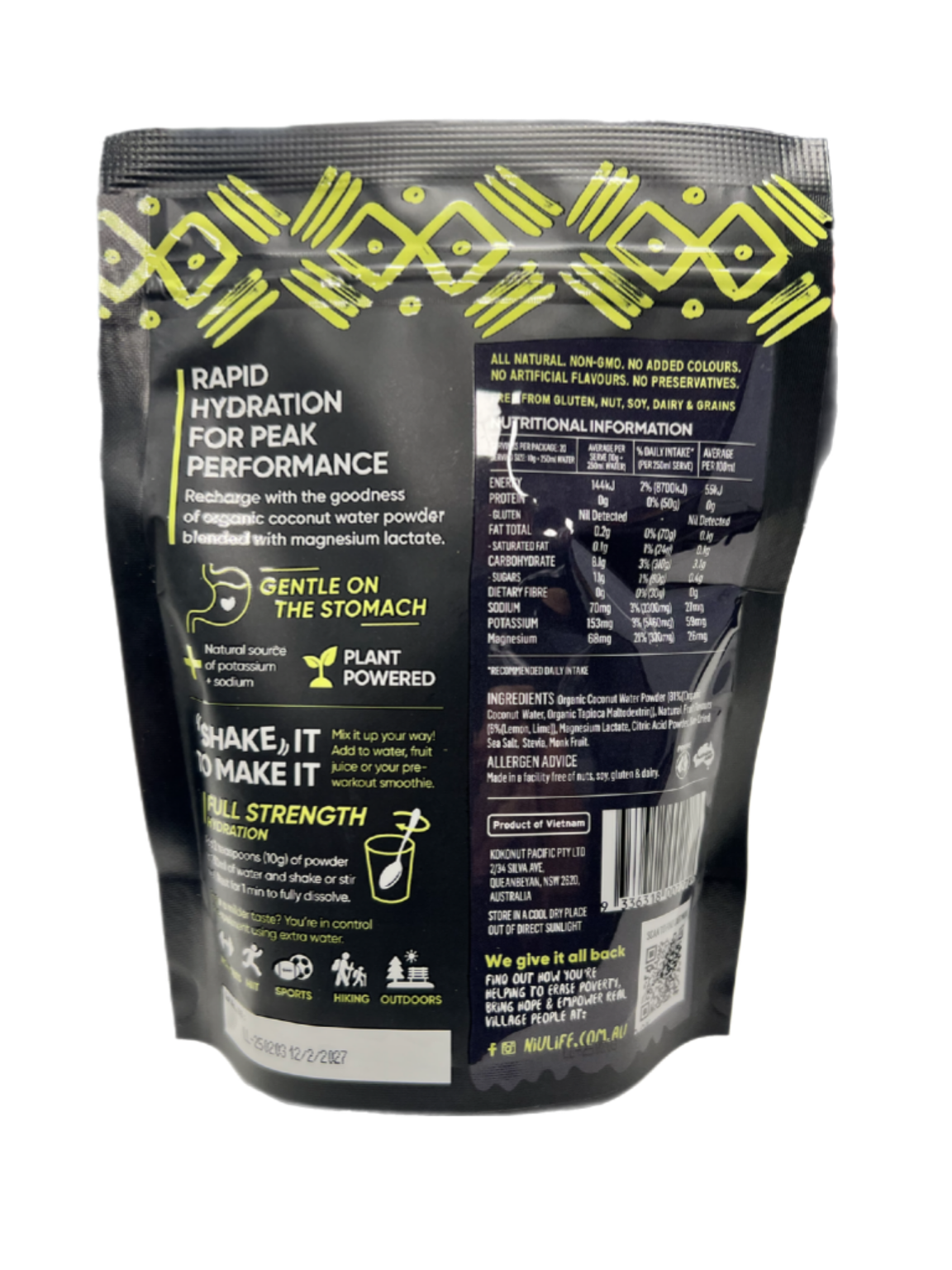 Hydrate - Lemon & Lime - 200g Pouch