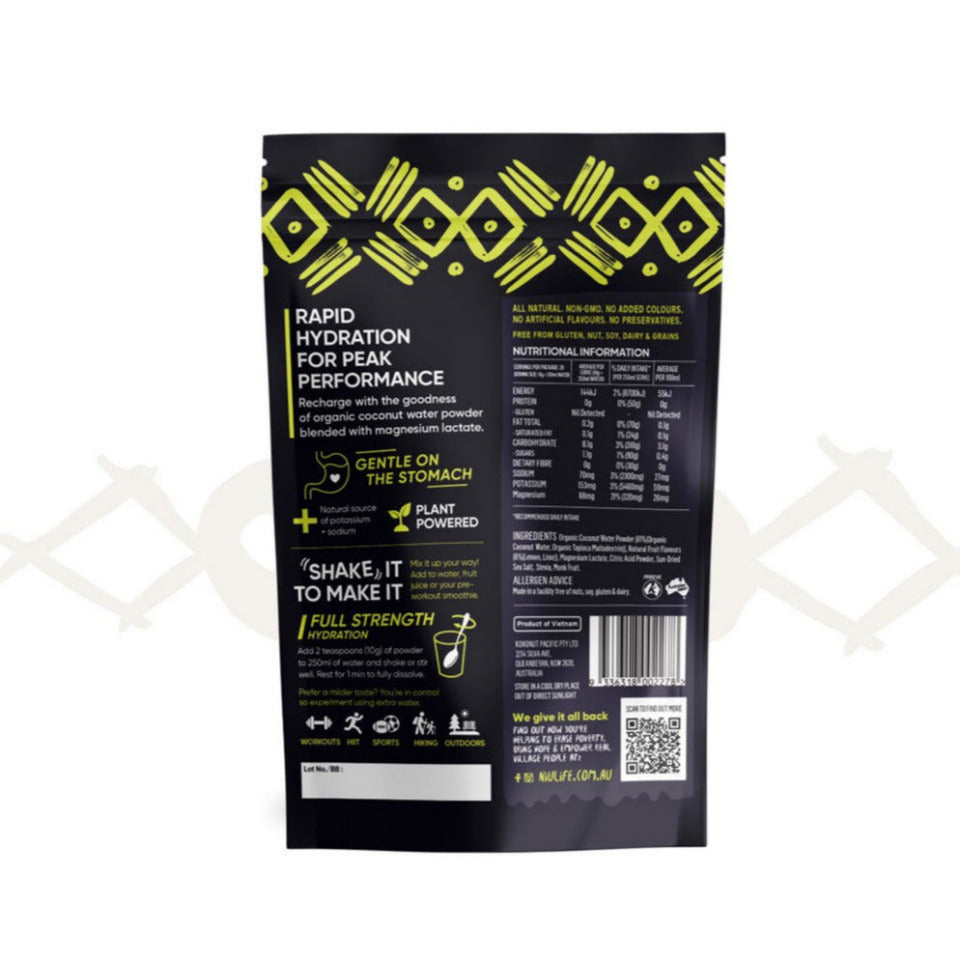 Niulife Hydrate Lemon & Lime Back