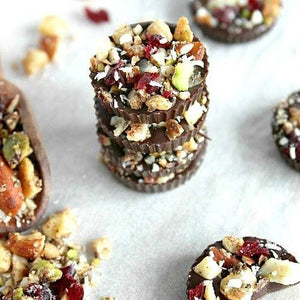 5 MIN MIX & MAKE CHOCOLATE FRUIT & NUT CLUSTERS