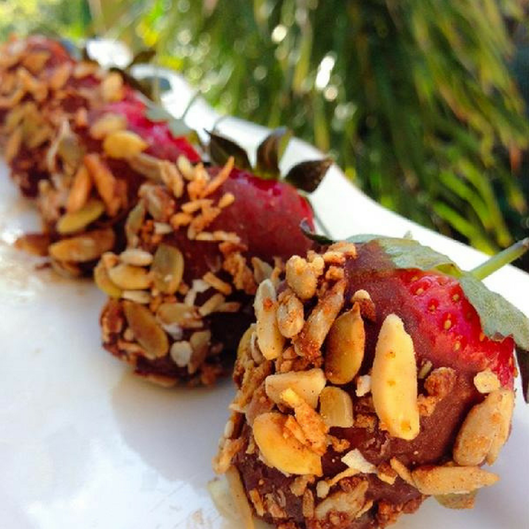 CHOC MUESLI COVERED STRAWBERRIES