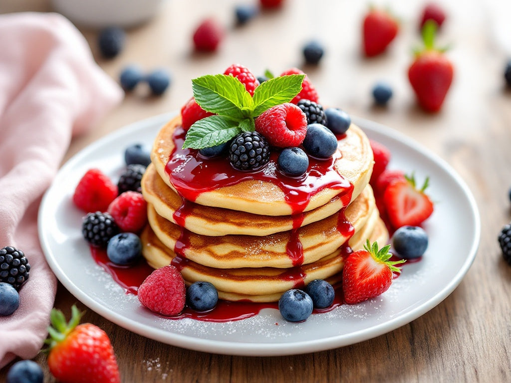 Summer Berry Pancake Stack – Paleo Hero