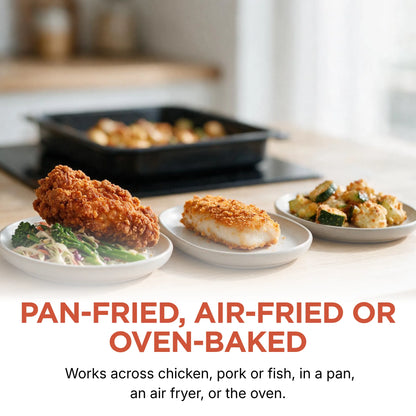 Paleo Hero Primal Crunch Coating - Southern Spice: coated chicken, pork and fish serving suggestions.
